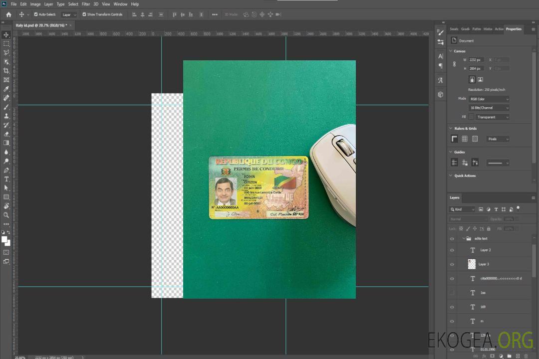 Congo DL photolook DEVANT template